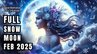 Full Moon Meditation: Embrace the Snow Moon with Sound Meditation (February 2025) ❄️🌕✨
