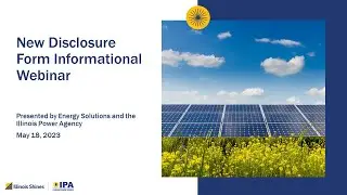 May 18, 2023 - New Disclosure Form Informational Webinar