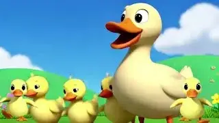 🐤 Five Little Ducks | Nursery Rhyme| Disco | Fun Kids Song | Sing Along| Learn Count🎶#dance #funny