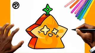 Como desenhar a Fruta Light de Blox Fruits Passo a passo