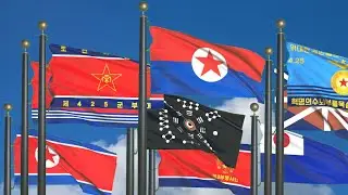 Korean Flags in Motion: A Dynamic Animation
