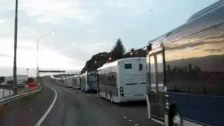 Auckland Harbour Bridge Bus Barrier for TCC 11 December 2011