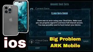 iCloud Data Error Ark Mobile Big Problem IPhone Apple Mobile | Hero Gaming Yt