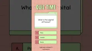 Capital of France?