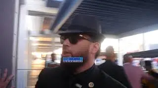 T.I Leaving Grand Hustle Booth during BET Experience at LA Live 2018