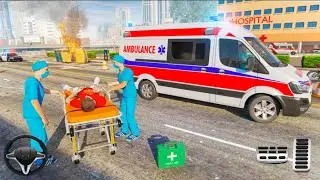 Emergency City Ambulance Rescue 3d Gameplay - Ambulance Driving Simulator || Android Game