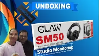 Unboxing of claw sm50 professional studio monitoring headphone