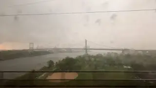 Amtrak Northeast Regional Train #190 Northbound Ride Through A Rainstorm In New York City (5/8/2024)