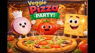Veggie Pizza Party 🍕 | @BoomBoomToonsOfficial  Nursery Rhymes & Kids Songs