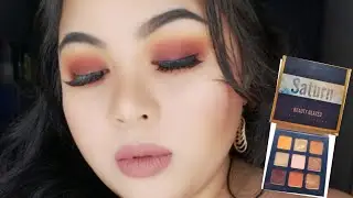 FALL BROWN EYESHADOW  | BEAUTY GLAZED SATURN PALETTE