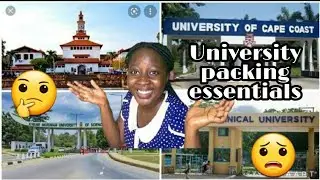 WHAT TO PACK TO SCHOOL AT THE UNIVERSITY OF GHANA | KNUST | UCC |ATU | WISCONSIN| UPSA |🧚&zwj;♀️🧚&zwj;♀️