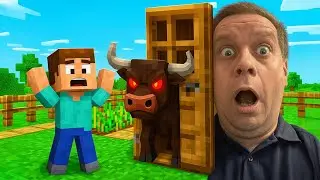 There&rsquo;s a Crazy Bull Behind This Door in Minecraft!