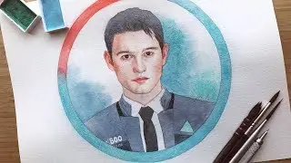 Bryan Dechart / Connor  - Watercolor Portrait
