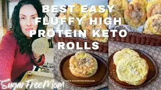 Best Easy Fluffy Flourless High Protein Keto Rolls