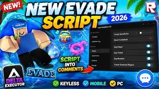 🔥 Evade Script 2026 | NO KEY Auto Farm, Infinite Slide, Speed, Fly, ESP & Auto Revive (Mobile & PC)