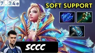 Sccc Crystal Maiden Soft Support Gameplay Patch 7.34e - Dota 2 Full Match Pro Gameplay
