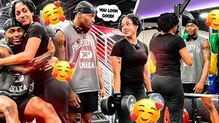 DES HIT LEGS WITH ME! *she likes me*