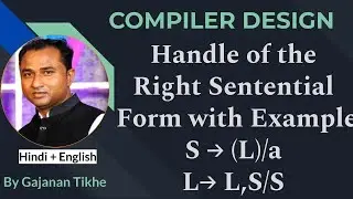 Handle of the Right Sentential Form Example