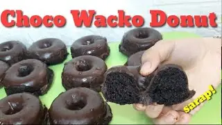 BAKED CHOCO WACKO DONUT RECIPE/ CHOCOLATE COATED  DONUT RECIPE