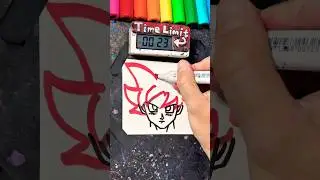 Drawing Goku (SSJ God) in 50Sec