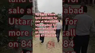 Muradabad Mai 90 bigha Rzone land sale ke liye #landforsale #land #housingproject #muradabad