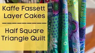 Kaffe Fassett Layer Cake Quilt Top - Quick & Easy Patchwork Quilt Idea - Project Inspiration