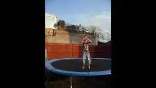 few beers then trampoline