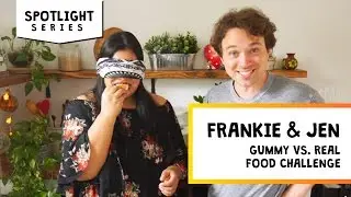 Gummy vs Real Food Challenge | Jen & Frankie