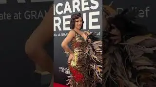Cardi B cracks jokes on the red carpet at the 2025 Grammys #cardib #grammys #grammys2025