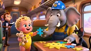Sunny Yard Train Boom 🚂 | Fun Kids Song | Playful Nursery Rhyme