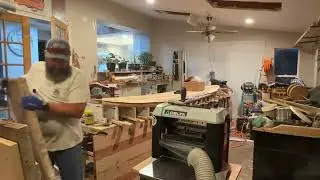 Rustic Walnut Epoxy Farm Table SB25