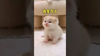 【小奶貓成長記】這貓咪頭上有啥秘密嗎，怎麼從小就不讓摸