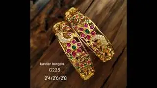Latest one gram gold bangles design