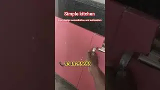 simple Modular kitchen |Green Lemon interior solution kochi      #kitchen #shorts 👍