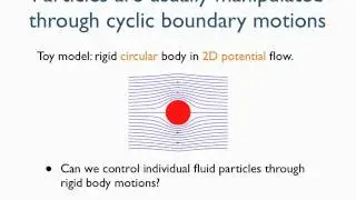 Particle Manipulation in Perfect Fluids