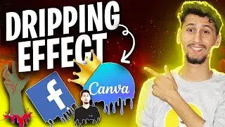 Dripping Effect On Canva | How to Create Drip Effect with Canva - Drip Design on Canva