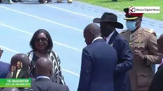 SOUTH SUDAN PRESIDENT SALVA KIIR MAYARDIT ARRIVES AT KASARANI FOR RUTO'S SWEARING-IN!!