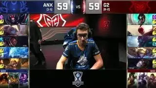 ANX vs G2 Highlights Worlds 2016 Day 4 Albus Nox Luna vs G2 Esports