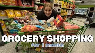 Grocery shopping haul for 1 month