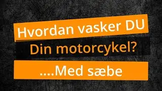 Højtryksrenser, svamp, eller bare støvet? Sådan vasker jeg min MC