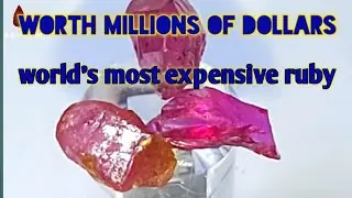 Pigeon Blood Ruby || Most precious natural rough ruby || How to recognize high grade rough ruby