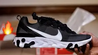 Nike React Element 55 Black White Unboxing and On-Foot Review