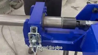 auto repair shop exhaust pipe bending expanding reducing machine, pipe bender. +8613605365292