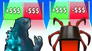 Kaiju Run VS Monster Evolution - Satisfying ASMR Gameplay ALL Levels