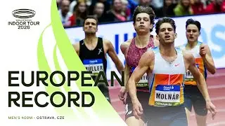 Attila Moln&aacute;r smashes area record with 45.01 in 400m | World Indoor Tour 26