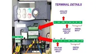 🔴fuji frenic mini drive connection diagram  3 Wire mode  Potentiometer  start stop wiring 