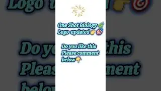 One Shot Biology #oneshot #oneshots #OS #OSB #os #biologyoneshot #OneShot #newlogo #newlogodesign