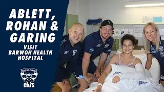 Ablett, Rohan & Garing bring smiles to kids ward  | 2019 | Geelong Cats Football Club