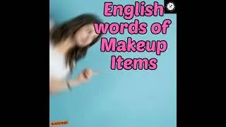 makeup related English words 🤩#english #shorts