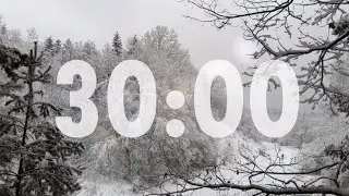 30 Minute Winter Timer with Relaxing Music of Joy and Happiness